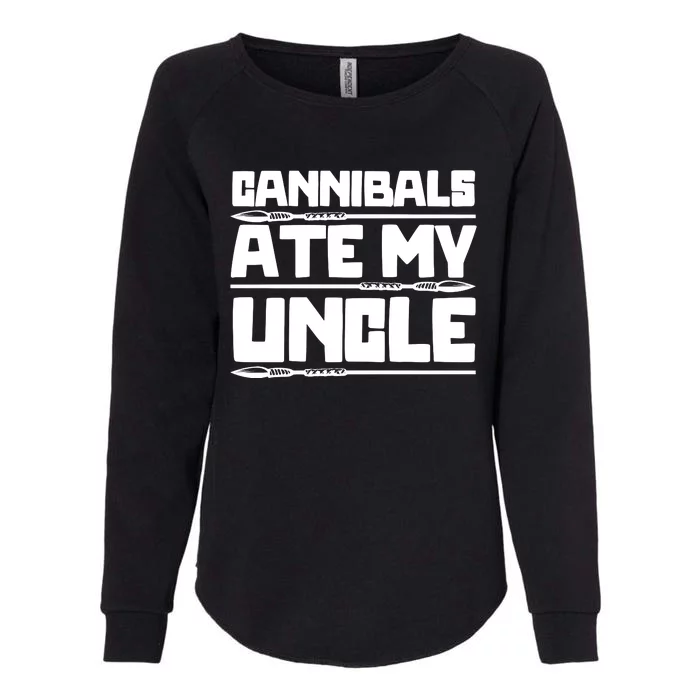 Cannibals Ate My Uncle Joe Biden Political Satire Trump 2024 Womens California Wash Sweatshirt