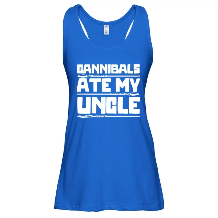 Cannibals Ate My Uncle Joe Biden Political Satire Trump 2024 Ladies Essential Flowy Tank