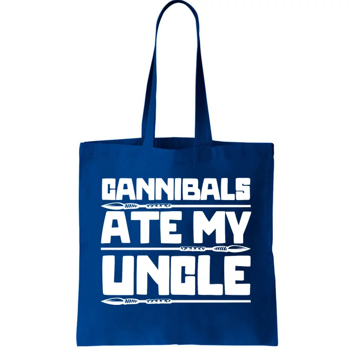 Cannibals Ate My Uncle Joe Biden Political Satire Trump 2024 Tote Bag