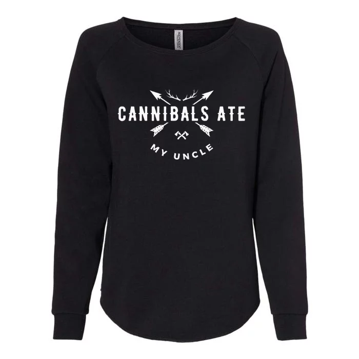 Cannibals Ate My Uncle Joe Biden Political Parody Womens California Wash Sweatshirt