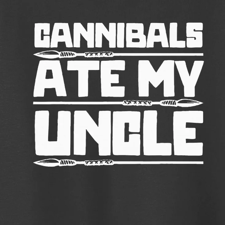 Cannibals Ate My Uncle Joe Biden Political Satire Trump 2024 Toddler T-Shirt