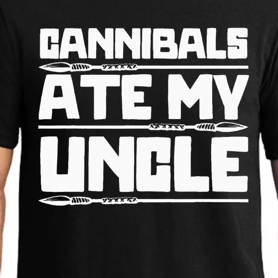 Cannibals Ate My Uncle Joe Biden Political Satire Trump 2024 Pajama Set