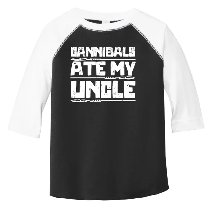 Cannibals Ate My Uncle Joe Biden Political Satire Trump 2024 Toddler Fine Jersey T-Shirt