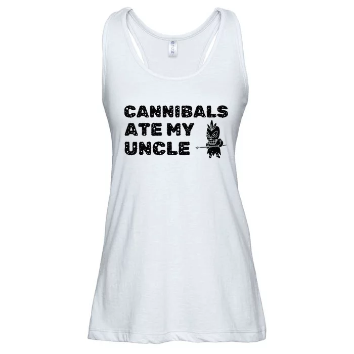 Cannibals Ate My Uncle Joe Biden Saying Funny Trump 2024 Ladies Essential Flowy Tank