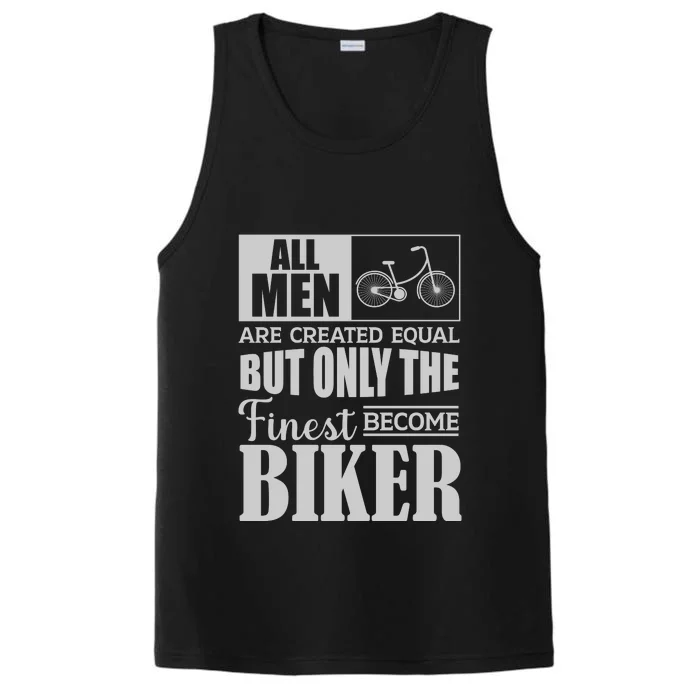 Cycling All Men Are Created Equal But Only The Finest Biker Gift Performance Tank