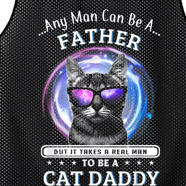 Cat Any Man Can Be A Father But It Ake Someone Special Mesh Reversible Basketball Jersey Tank