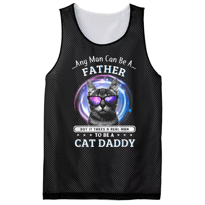 Cat Any Man Can Be A Father But It Ake Someone Special Mesh Reversible Basketball Jersey Tank