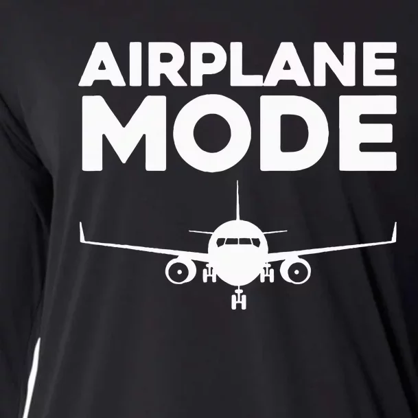 Cool Airplane Mode Design For Wo Pilot Airplane Lover Cooling Performance Long Sleeve Crew