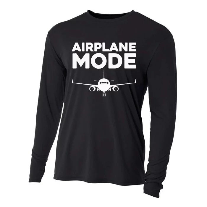 Cool Airplane Mode Design For Wo Pilot Airplane Lover Cooling Performance Long Sleeve Crew