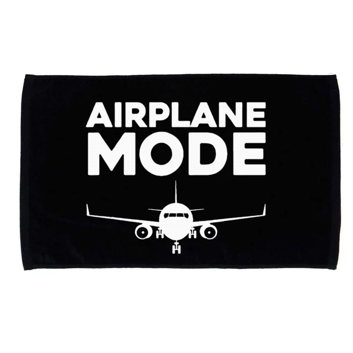 Cool Airplane Mode Design For Wo Pilot Airplane Lover Microfiber Hand Towel