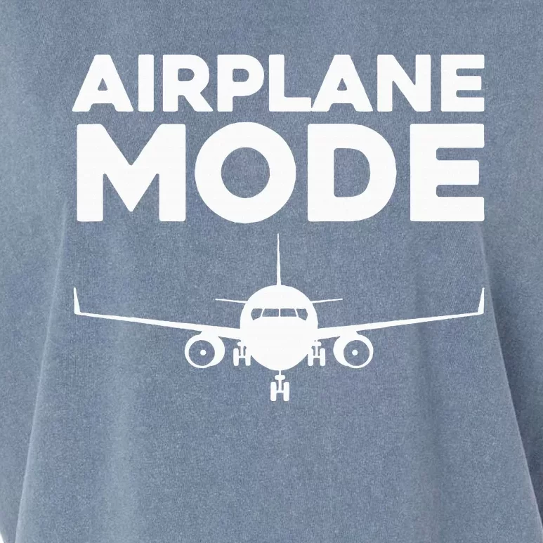 Cool Airplane Mode Design For Wo Pilot Airplane Lover Garment-Dyed Women's Muscle Tee