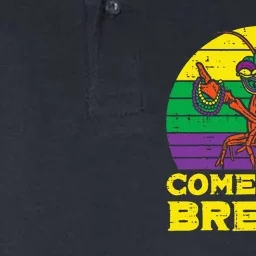 Come At Me Breaux Crawfish Funny Mardi Gras Softstyle Adult Sport Polo