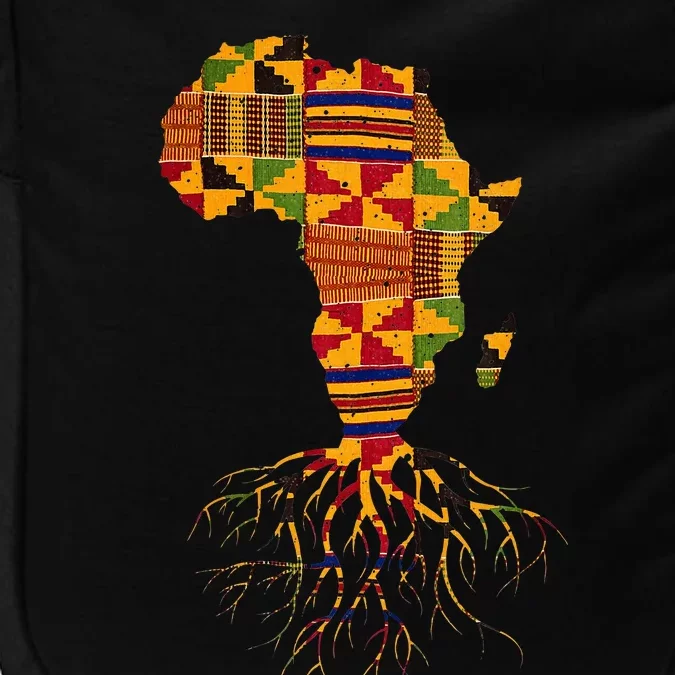 Cool Africa Map Traditional Kente Cloth African Roots Impact Tech Backpack