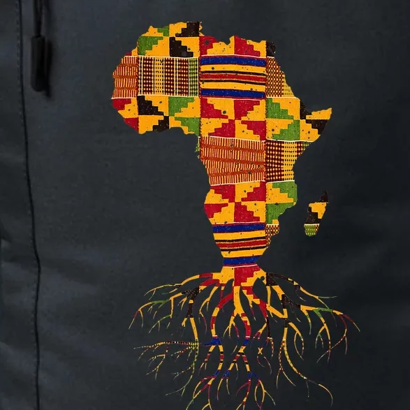 Cool Africa Map Traditional Kente Cloth African Roots Daily Commute Backpack