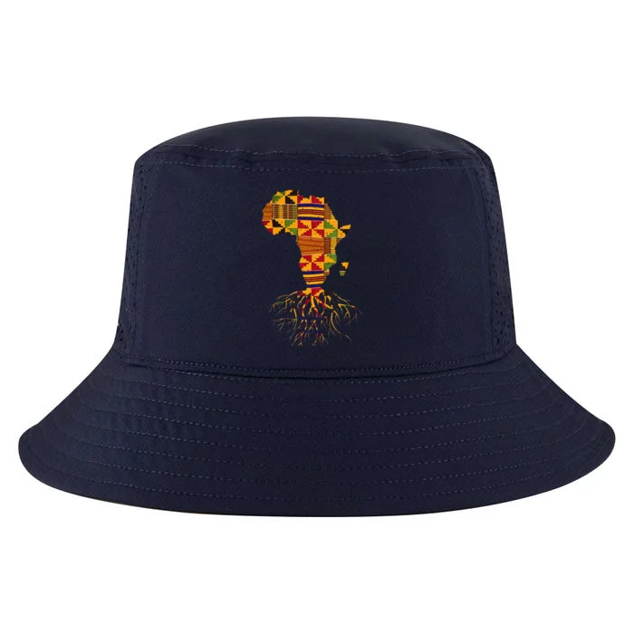 Cool Africa Map Traditional Kente Cloth African Roots Cool Comfort Performance Bucket Hat