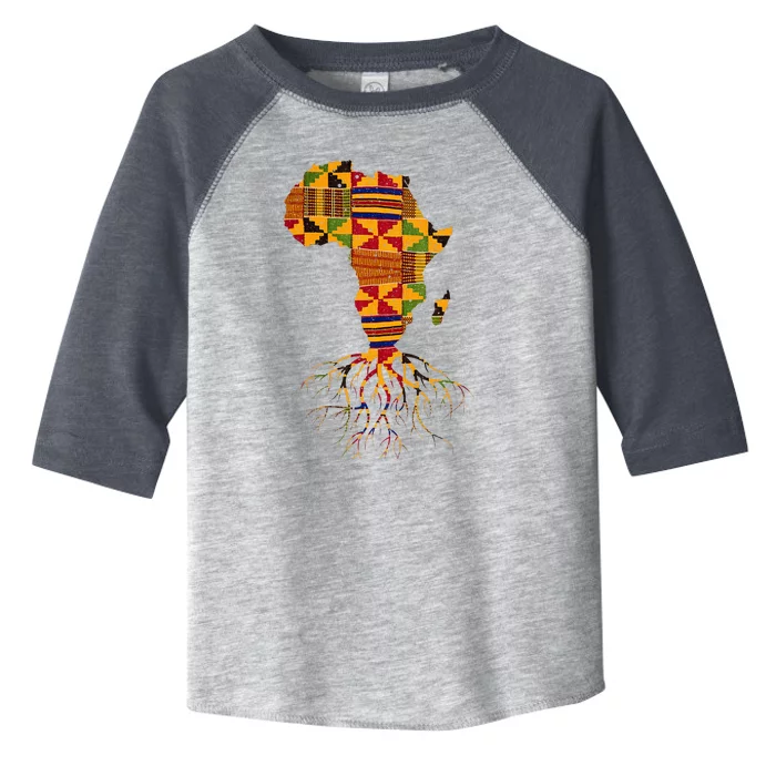 Cool Africa Map Traditional Kente Cloth African Roots Toddler Fine Jersey T-Shirt