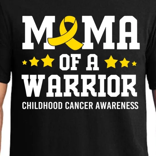 Cancer Awareness Mama Of A Warrior Hood Cancer Gift Pajama Set