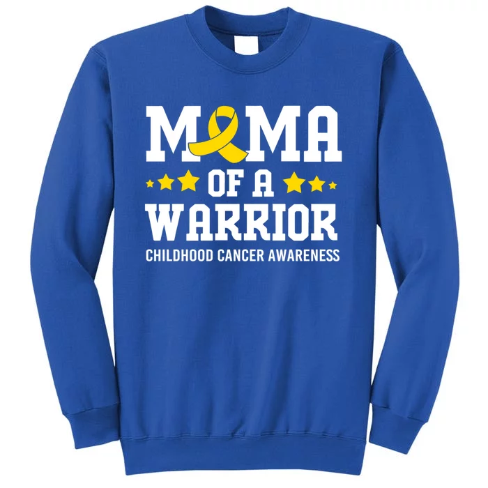 Cancer Awareness Mama Of A Warrior Hood Cancer Gift Tall Sweatshirt