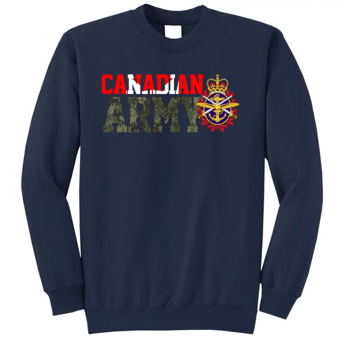 Canadian Army Military Veteran Tall Sweatshirt