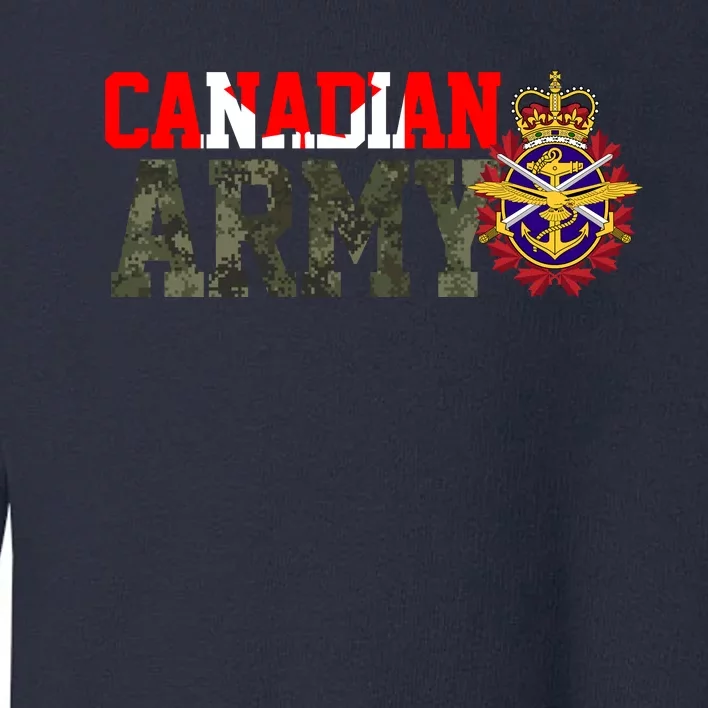 Canadian Army Military Veteran Toddler Sweatshirt