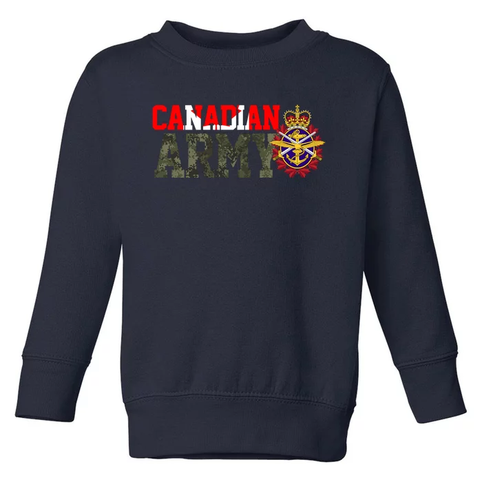 Canadian Army Military Veteran Toddler Sweatshirt