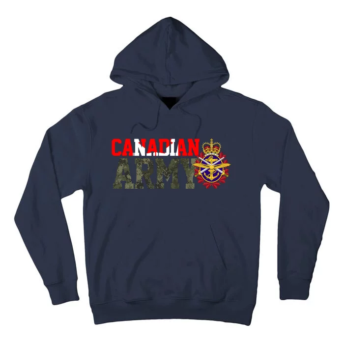 Canadian Army Military Veteran Tall Hoodie