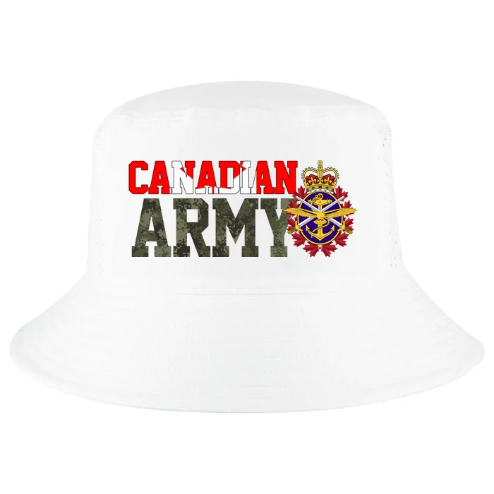 Canadian Army Military Veteran Cool Comfort Performance Bucket Hat