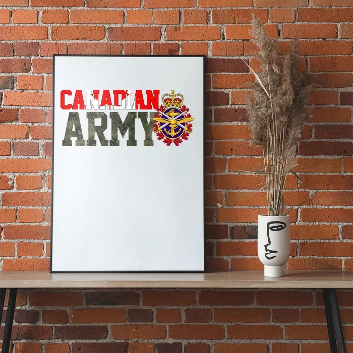 Canadian Army Military Veteran Poster