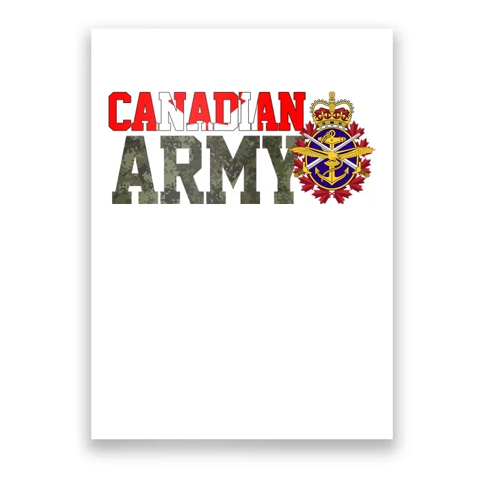 Canadian Army Military Veteran Poster