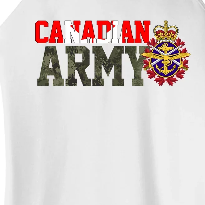 Canadian Army Military Veteran Women’s Perfect Tri Rocker Tank