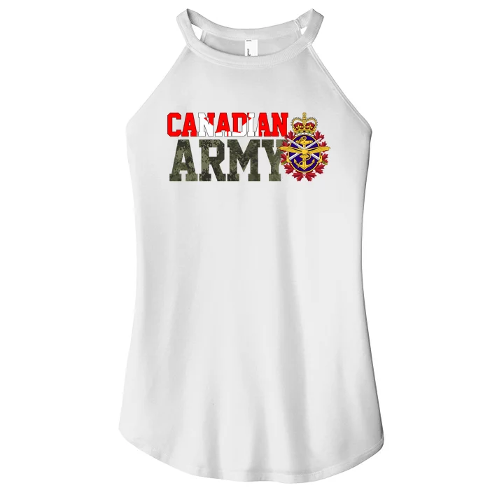 Canadian Army Military Veteran Women’s Perfect Tri Rocker Tank