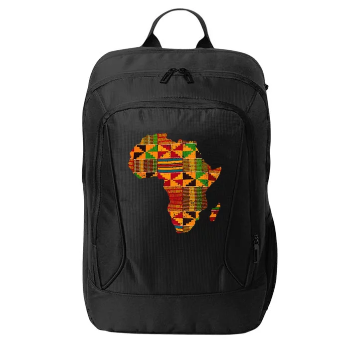 Cool Africa Map Kente Cloth Gift For African Lover City Backpack