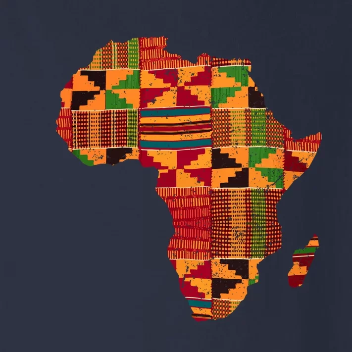 Cool Africa Map Kente Cloth Gift For  Wo African Lover Toddler Long Sleeve Shirt