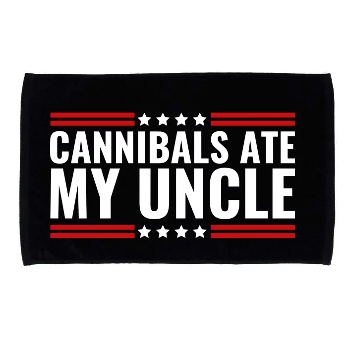 Cannibals Ate My Uncle Joe Biden Political Satire Trump 2024 Microfiber Hand Towel