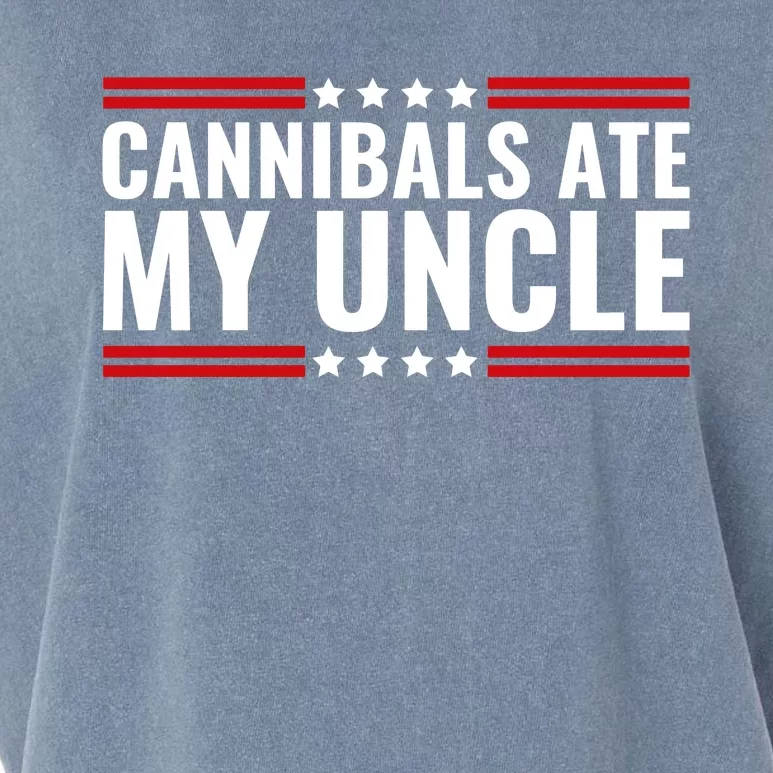 Cannibals Ate My Uncle Joe Biden Political Satire Trump 2024 Garment-Dyed Women's Muscle Tee