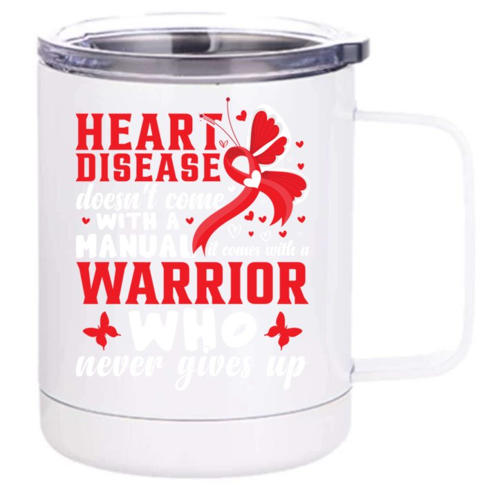 Chd Awareness Month Heart Disease Great Gift Front & Back 12oz Stainless Steel Tumbler Cup