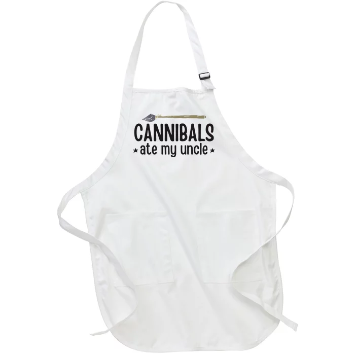 Cannibals Ate My Uncle Full-Length Apron With Pocket