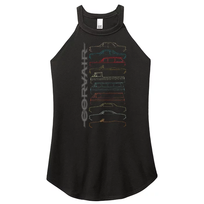 Corvair All Models Women’s Perfect Tri Rocker Tank