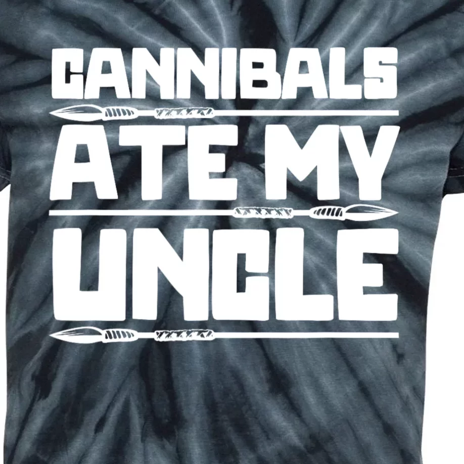 Cannibals Ate My Uncle Funny Joe Biden Kids Tie-Dye T-Shirt