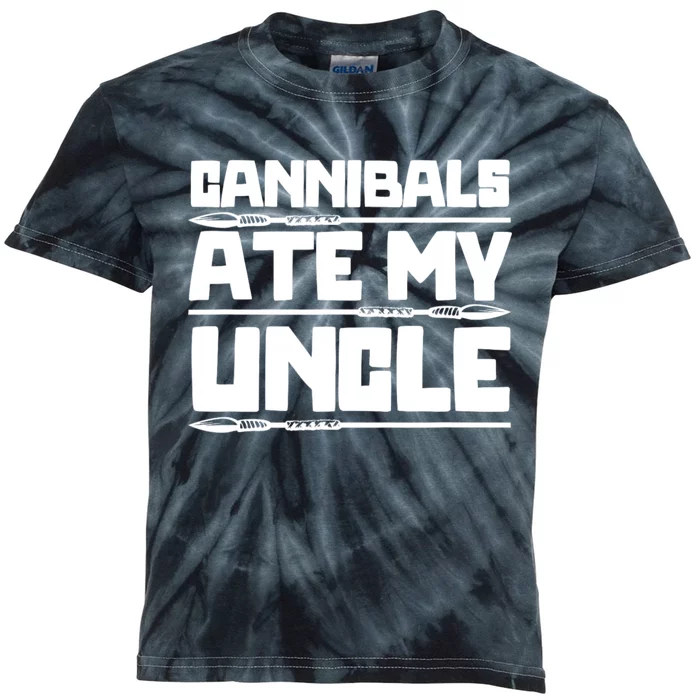 Cannibals Ate My Uncle Funny Joe Biden Kids Tie-Dye T-Shirt