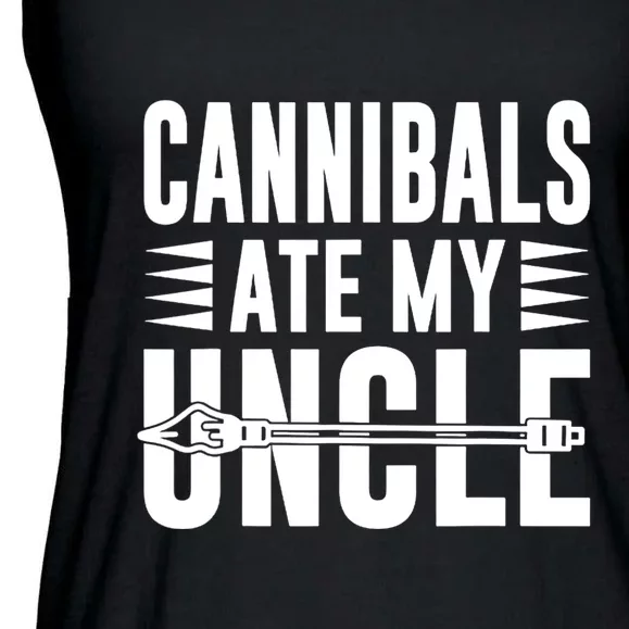 Cannibals Ate My Uncle Joe Biden Saying Funny Trump 2024 Ladies Essential Flowy Tank