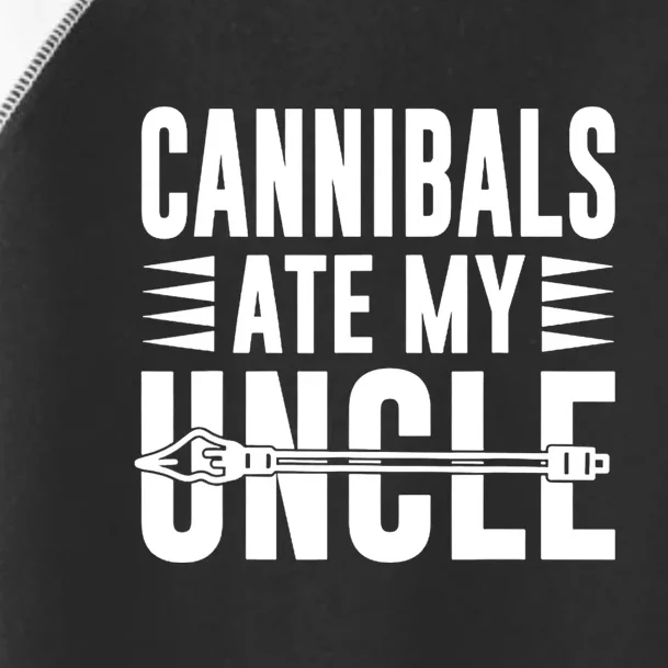 Cannibals Ate My Uncle Joe Biden Saying Funny Trump 2024 Toddler Fine Jersey T-Shirt