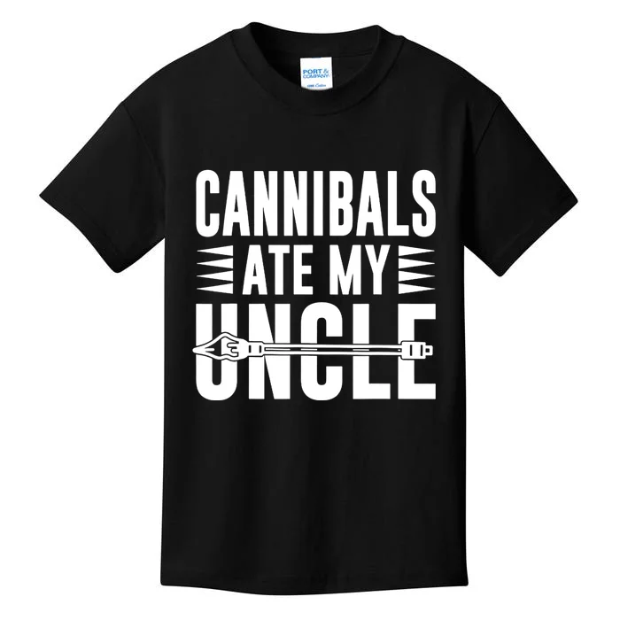 Cannibals Ate My Uncle Joe Biden Saying Funny Trump 2024 Kids T-Shirt