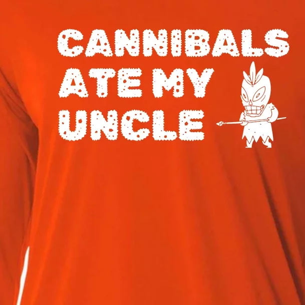 Cannibals Ate My Uncle Joe Biden Political Satire Trump 2024 Cooling Performance Long Sleeve Crew