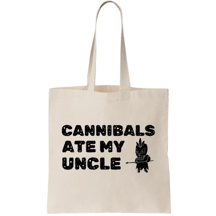 Cannibals Ate My Uncle Joe Biden Political Satire Trump 2024 Tote Bag