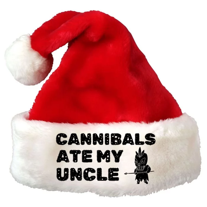 Cannibals Ate My Uncle Joe Biden Political Satire Trump 2024 Premium Christmas Santa Hat