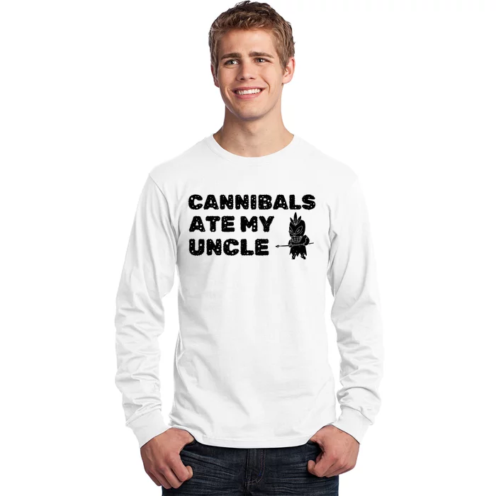 Cannibals Ate My Uncle Joe Biden Political Satire Trump 2024 Long Sleeve Shirt