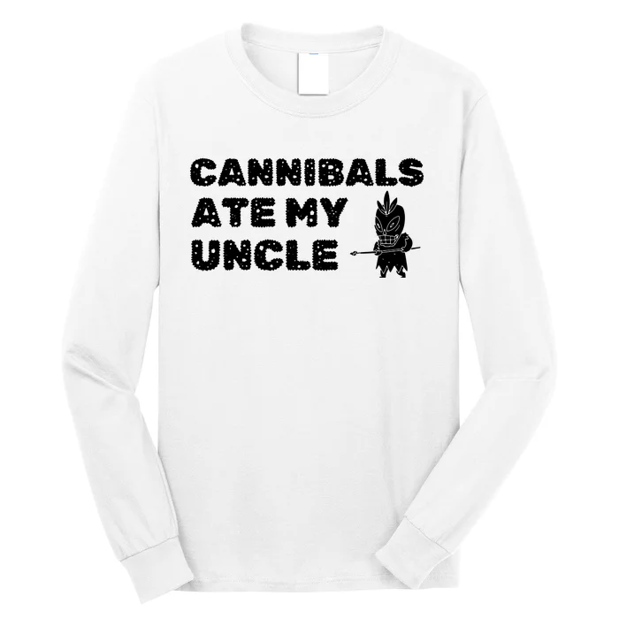 Cannibals Ate My Uncle Joe Biden Political Satire Trump 2024 Long Sleeve Shirt