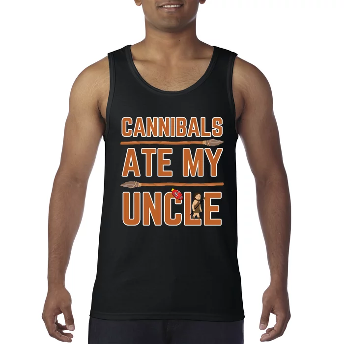 Cannibals Ate My Uncle Joe Biden Political Satire Trump 2024 Tank Top