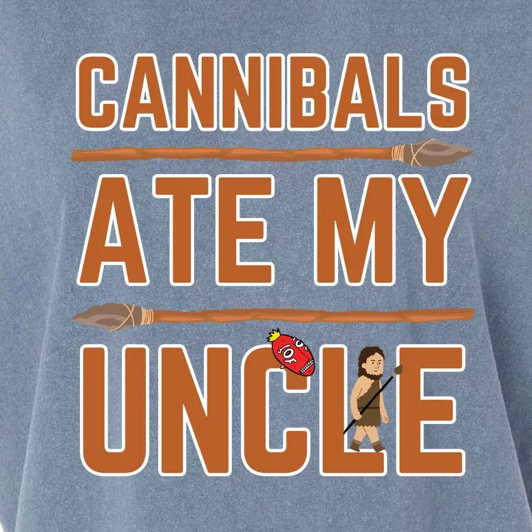 Cannibals Ate My Uncle Joe Biden Political Satire Trump 2024 Garment-Dyed Women's Muscle Tee